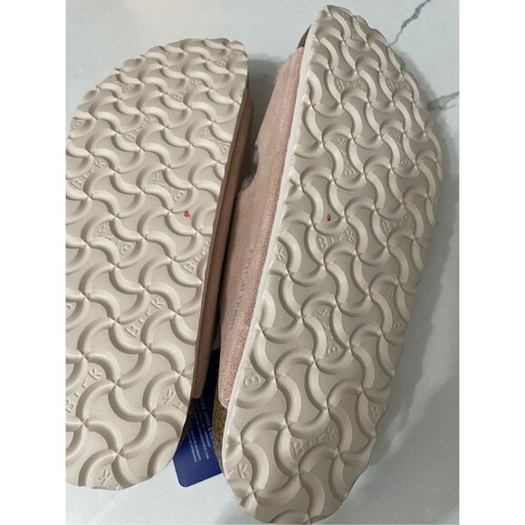 Birkenstock Arizona Shearling Suede Leather Size 38 - Picture 10 of 12